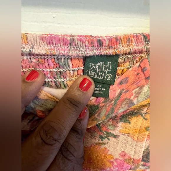 SOLD!!!Wild Fable Balloon Long Sleeve Off The Shoulder Top - Picture 8 of 8